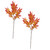 IMIKEYA Wedding Decor 2pcs Simulated Maple Leaves Fall Silk Flowers Fall Leaves Ornaments Simulation Maple Leaf Artificial Maple Leaf Pick Maple Leaf Shrubs Plastic Autumn Palm Office