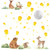 SUPERDANT Watercolor Woodland Animals Wall Stickers Moon Kongming Lantern Vinyl Removable Peel and Stick Wall Decals Art Picture Decorations Decor for Bedroom Living Room Murals