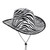 Glitters Cowboy Hats with Feathers Women Men Fluffy Cowgirl Hat Felt Wide Brim Western Party Halloween Dress Up Hat (Felt Zebra, One Size)