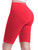 Design by Olivia Women's Basic Solid Active Yoga Biker Shorts Ruby 1X