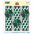 Harry Potter Slytherin Pattern Set of 3 Glossy Laminated Bookmarks