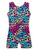 Domusgo Girls Gymnastics Leotards Size 8-9 Years Old Shiny Cheetah Rainbow Biketard with Shorts