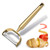 Potato, Vegetable, Apple Peelers for kitchen, Fruit, Carrot, Veggie, Potatoes Peeler, Y-Shaped Stainless Steel Peelers, with Ergonomic Non-Slip Handle & Sharp Blade, Good Durable KG ALPHA Golden