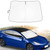 Tesla Model 3 Model Y 2016-2023 Accessories, Sunshade Designed for Tesla Model 3/Y Exclusively, Car Sunshade Windshield for Front Window with Storage Bag, Sun Visor Protector Blocks UV Rays Heat.