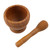 BESPORTBLE Ceramic Pestle Bowl Grinding Pestle Mortar Pestle Wood Seasoning Pill Grinding Bowl Garlic Grinding Bowl Ceramic Mortar Bowl Garlic Grinder Multifunction Garlic Mortar