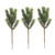Abaodam 3pcs Christmas Artificial Greenery Fake Pine Twigs Simulated Pine Leaves Green Leaf Decor Christmas Tree Decorations Artificial Pine Branches Christmas Pine Picks Holly Household