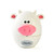 Golandstar Cute Cartoon Cow or Bear Timers 60 Minutes Mechanical Kitchen Cooking Timer Clock Loud Alarm Counters Mini Size Manual Timer (White Cow)