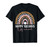 Leopard Rainbow Happy 100th Day School Cute 100 Days Teacher T-Shirt