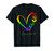Butterfly Heart Rainbow Love Is Love LGBT Gay Lesbian Pride T-Shirt