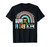 Happy Pi Day Mathematic Math Teacher Gift Leopard Rainbow T-Shirt
