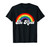 LGBTQ Be Kind Gay Pride LGBT Ally Rainbow Flag Retro Vintage T-Shirt