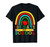100th Day Of School Teacher 100 Days Smarter Boho Rainbow T-Shirt
