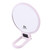 Angoily Double-Sided 5X Magnifying Makeup Mirror Travel Vanity Mirror Mini Mirror for Purse Portable Travel Mirror Handheld Magnifying Mirror Portable Mirror Fold White