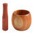 Mikinona Garlic Jar Seasonings Pestle Grinder Mortar Garlic Masher Garlic Press Mortar Bowl Wood Mortar Pestle Handmade Garlic Crush Suribachi Bowl Wooden Mortar Potato Jujube Wood Baby