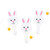 Fun Express Bunny Paddleball Games - 12 Pieces
