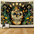 Lyacmy Skull Tapestry Hippie Mushroom Tapestries Moon Phase Tapestry Skeleton Hand Tapestry Plants Butterfly Tapestry Wall Hanging for Room(51.2 x 59.1 inches)