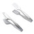 SHOWERORO 2pcs Stainless Steel Food Tongs Mini Food Mini Bbq Grill Sugar Cubes Kitchen Tongs Kitchen Serving Tongs Stainless Steel Grill Tongs Ice Cube Clips Steak Tongs Metal