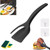 2 In 1 Spatula Tong Egg Spatula, Over Easy Egg Flipper, 2 In 1 Grip And Flip Spatula Tongs Egg Flipper Tong With Non-Stick Coating ?Food Grip Egg Tongs, For Home Kitchen Cooking Tool (Black)
