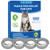 4 Pack Flea Collar for Cats, Cat Flea and Tick Collar 8 Months Prevention Cat Flea and Tick Treatment, Waterproof Adjustable Cat Flea Collar, Natural Anti Tick and Flea Collar for Kitten, Yellow
