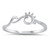 CloseoutWarehouse 925 Sterling Silver High Polished Mountain Wave and Sun Ring Size 6