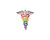 Rainbow Caduceus Pins - LGBTQ Medical Pin Rainbow Enamel Snake Stick Caduceus Lapel Brooch - Medical Symbol Caduceus Pin Perfect for Registered Nurse, Doctors, Medical Professionals and LGBTQ Emergency Brooch Jewelry - 1 Pin Rainbow Caduceus Pins - LGBTQ Medical Pin Rainbow Enamel Snake Stick Caduceus Lapel Brooch - Medical Symbol Caduceus Pin Perfect for Registered Nurse, Doctors, Medical Professionals and LGBTQ Emergency Brooch Jewelry - 1 Pin