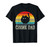 Retro Style Funny Fat Daddy Cat Meme Chonk Cat Dad T-Shirt