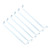 Cabilock 6pcs Clothes Rail Laundry Rack Display Hanger Rack Storage Rack Organizer Shelf Wardrobe Rack Bathroom Rack Wardrobe Organizer Clothes Hanger Rack White Iron Buckle Drying Rack