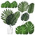 IMIKEYA 30 Pcs Faux Tropical Leaves Monstera Palm Leaves Tropical Plant Leaves Palm Leaf Decor Imitation Leaf Fake Faux Palm Leaves Silk Palm Leaves Banquet Hawaii Artificial Silk Cloth