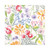 Caspari Cerise Floral Paper Luncheon Napkins, 20 Per Package