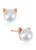 PANSTAR Cute Cat Earrings Sterling Silver - Hypoallergenic Pearl Stud Earrings with A+ Freshwater Pearls, Fashionable Pearl Earring Studs Gift