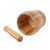 Anneome Pestle and Grinder Mortar and Pestle Garlic Masher Kitchen Tools Garlic Pounder Small Pill Crusher for and Garlic Pugging Pot Wooden Traditional Chinese Medicine Bowl