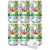 7UP Zero Sugar Lemon Lime Soda, 12oz Cans, Pack of 6 with Bay Area Marketplace Napkins