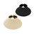 DOOVID Straw Hats for Women Wide Brim Sun Hat UV Protection Visor Foldable Beach Hat Summer Black & Beige One Size