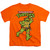Popfunk Classic TMNT Teenage Mutant Ninja Turtles Retro Mikey Unisex Youth Juvenile T-Shirt, Orange, 5