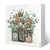 Yetmadi Spring Eucalyptus Leaves Sign Wood Box Desk Decor,Eucalyptus Decor,Sage Green Eucalyptus Leaves Wooden Block Box Sign Decoration for Farmhouse Shelf Table Decor,5x5 Inch