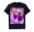Kitty Cat Riding On Rainbow Llama In Space T-Shirt
