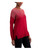Alfani Womens Vented Hem Pullover Sweater, Red, Small