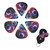 6 Pcs Guitar Picks 3 Different Thickness Guitar Pick For Acoustic Beautiful Galaxy Guitar Picks Guitar Accessories Guitar Plectrums For Bass Electric Acoustic Guitars Ukulele