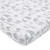 NoJo Elephant Tribe Grey and White 100% Cotton Fitted Crib Sheet
