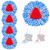 5 Pack Spin Mop Heads Replacement, RinseClean Spin Mop Refill Blue Compatible with Ocedar 2 Tank System Triangle Mop-Head, Microfiber Mop Easy Cleaning Floor Head Mop for Floor Cleaning