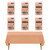 Eleclassi Peach 6 Pack Premium Disposable Plastic Tablecloth 54 x 108 in - Party Plastic Table Cloth Disposable Tablecloth for Rectangle Tables Up to 8 Ft - Peach Plastic Table Cover