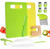 13 Pieces Montessori Kitchen Tools for Toddlers-Kids Cooking Sets Real-Toddler Safe Knives Set for Real Cooking with Plastic Toddler Safe Knives Crinkle Cutter Kids Cutting Board