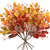 6 Pcs Fall Decor Artificial Flowers Berry Stems, Fall Artificial Eucalyptus Leaves Branches, Artificial Wood and Silk Greenery Stems for Fall Floral Arrangement Thanksgiving Table Centre Decor