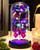 Beauty and The Beast Rose,Galaxy Glass Rose Forever Eternal Crystal Flower Light Up Rose in Glass Dome,Mothers Day Flowers Gifts for Mom Women Grandma Wife Her,Eternal Rose Gift for Women(Purple) Beauty and The Beast Rose,Galaxy Glass Rose Forever Eternal Crystal Flower Light Up Rose in Glass Dome,Mothers Day Flowers Gifts for Mom Women Grandma Wife Her,Eternal Rose Gift for Women(Purple)