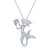 luomart Rainbow Mermaid Necklace Gifts for Girls,Mermaids Pendant Jewelry for Women Boys Teen Girls Mermaid Lovers (Mermaid Rainbow)