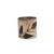 Creative Co-Op Mercury Glass Candle with Flocked Leaves, Antique Gold and Charcoal Finish
