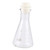 SOLUSTRE 1PC erlenmeyer flasks Vacuum Flask lab flasks Beaker Jars Graduated Cylinder 250ml mlerlenmeyer Flask Iodine erlenmeyer Flask Wide White Outfits Student Drinking Bottle Glass