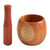 HEMOTON Garlic Jar Wood Garlic Grinder Garlic Press Handmade Garlic Crush Pestle Bowl Garlic Crusher Garlic Mortar Suribachi Bowl Medicine Grinder Pesto Ceramics Baby Blender Jujube Wood