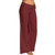 Bblulu Wide Leg Elastic High Waisted Pants Lightweight Loose Comfy Drawstring Pants Summer Cotton Linen Pants Red