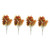Amosfun 4 Pcs Plants Lifelike Maple Leaves Green Maple Leaf Fake Maple Leaf Twigs Simulation Maple Leaf Plant Artificial Plant DIY Flower Arrangement Accessory Branch Accessories